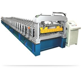 Máquina formadora de rolos para telhado de metal