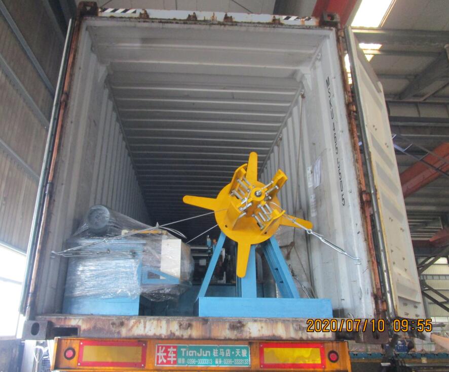 Máquina formadora de rolos Angel para a Rússia em 10 de julho de 2020 