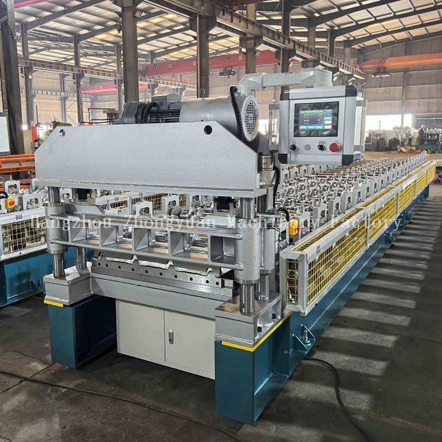 Máquina formadora de telhados metálicos com corte elétrico