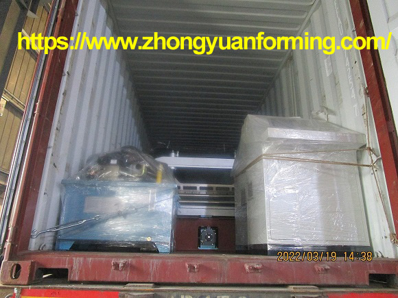 M&aacute;quina para fabricar chapas de a&ccedil;o coloridas zhongyuan com corte voador