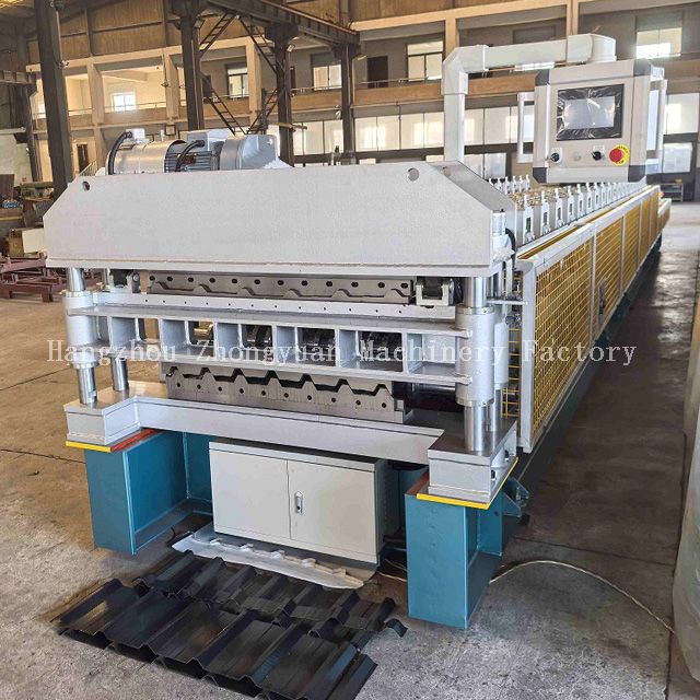 Máquina formadora de rolos de dupla camada com corte elétrico para papelão ondulado