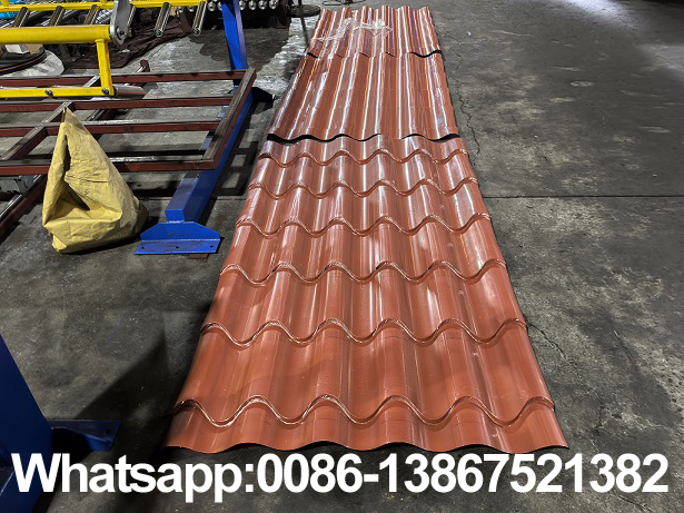 M&aacute;quina formadora de rolo de telha esmaltada para telhado Zhongyuan