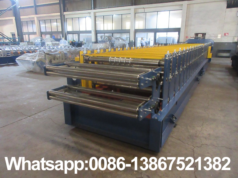 M&aacute;quina formadora de rolos para painel de telhado de camada dupla Zhongyuan