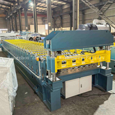 Máquina formadora de rolos para telhados de alta velocidade com corte elétrico