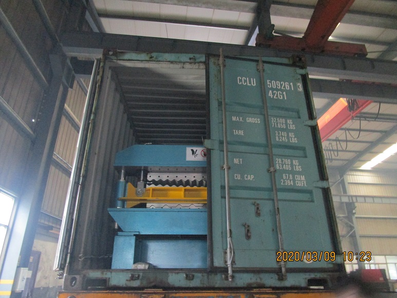 M&aacute;quina formadora de rolo de dupla camada Zhongyuan para o M&eacute;xico