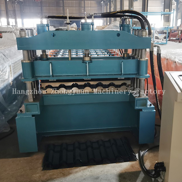 Máquina formadora de rolo de telha ondulada, folha de telhado de metal, máquina formadora de rolo de telha metrocopo