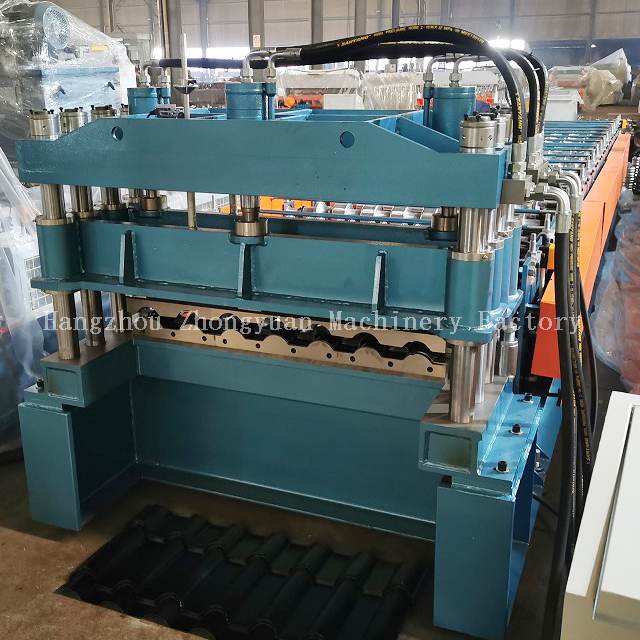 Máquina formadora de rolo de telha ondulada, folha de telhado de metal, máquina formadora de rolo de telha metrocopo