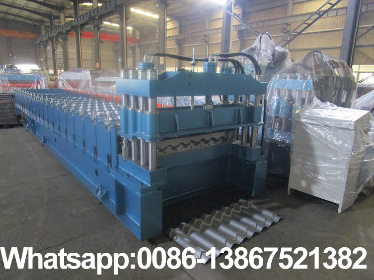 M&aacute;quina formadora de rolos de telha met&aacute;lica Zhongyuan