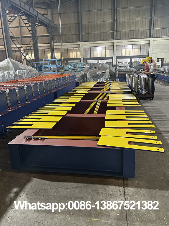 Estrutura da m&aacute;quina formadora de rolos de dupla camada Zhongyuan