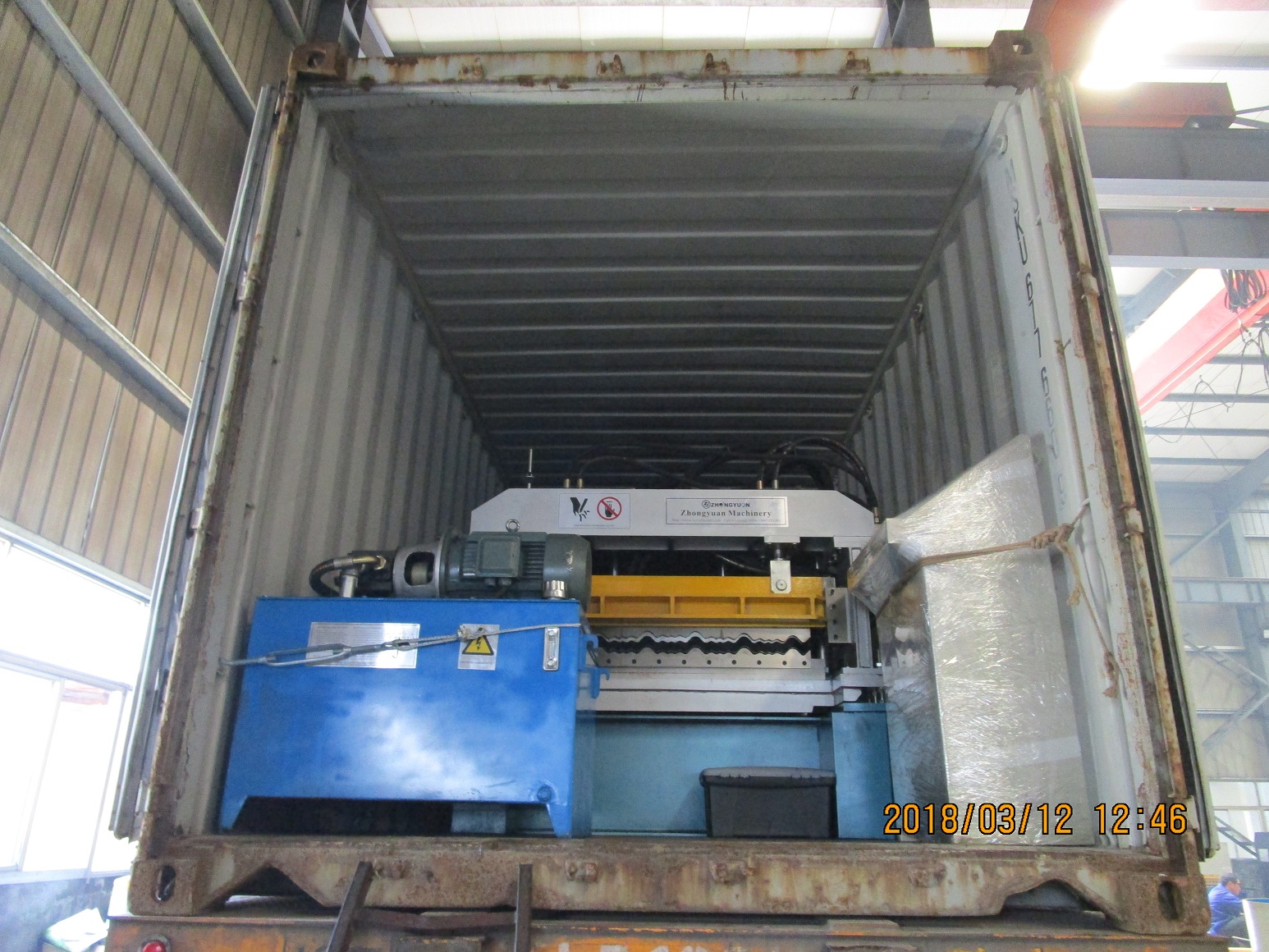 M&aacute;quina formadora de rolo de telha zhongyuan