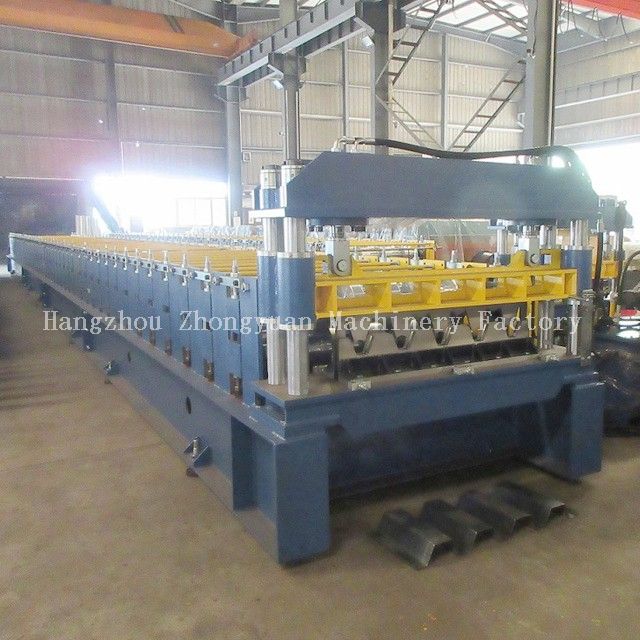 Máquina formadora de rolos de piso de metal de alta velocidade