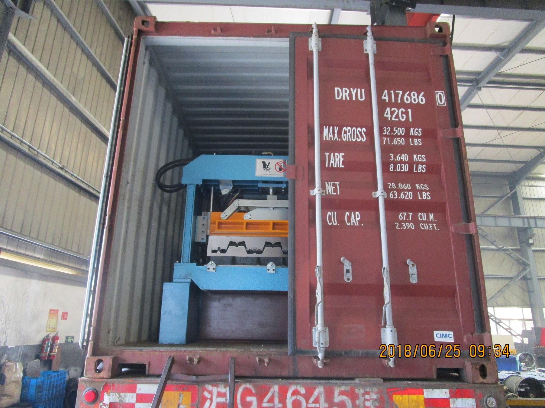 M&aacute;quina de deck de metal zhongyuan