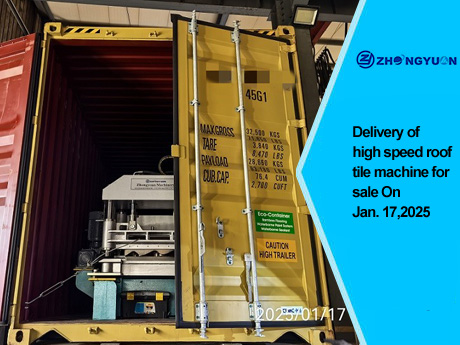 Entrega de máquina de telha de alta velocidade para venda em 17 de janeiro de 2025