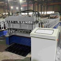 Máquina automática de telha metrocopo com sistema de controle PLC com caixa de engrenagens