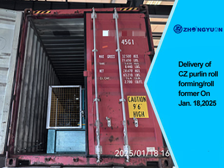 Entrega de CZ Purlin Roll Forming/roll Former em 18 de janeiro de 2025