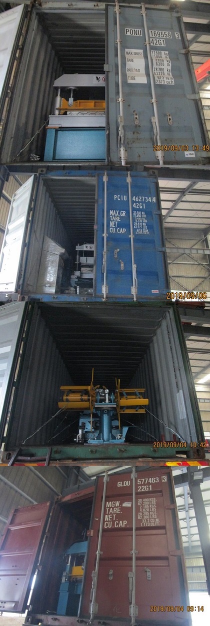 M&aacute;quina formadora de rolos de metal zhongyuan em setembro de 2019