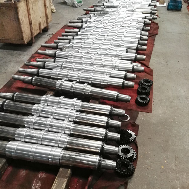 Rolos e eixos da m&aacute;quina formadora de rolos de metal